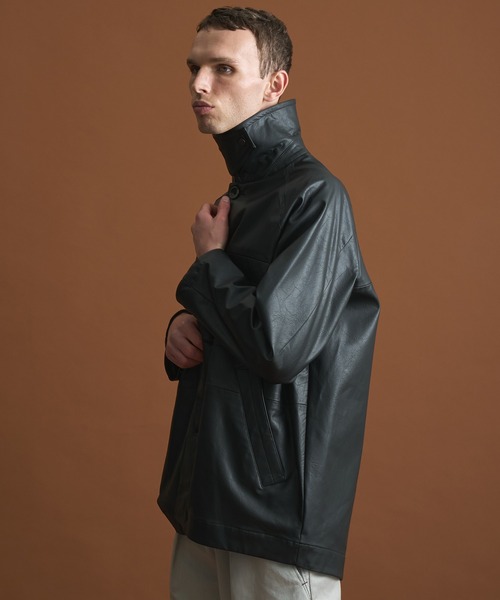 ビンテージフェイクレザーカーコート（ブルゾン）｜PUBLIC TOKYO