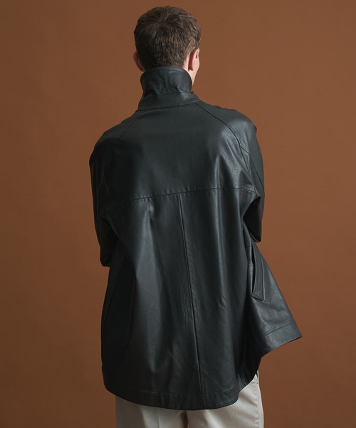 ビンテージフェイクレザーカーコート（ブルゾン）｜PUBLIC TOKYO