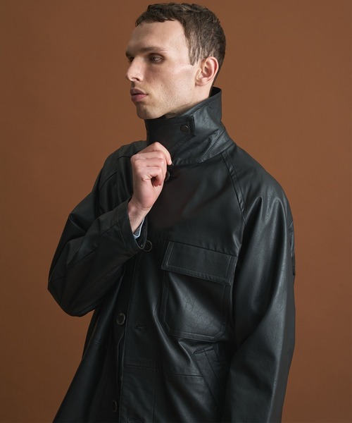 ビンテージフェイクレザーカーコート（ブルゾン）｜PUBLIC TOKYO