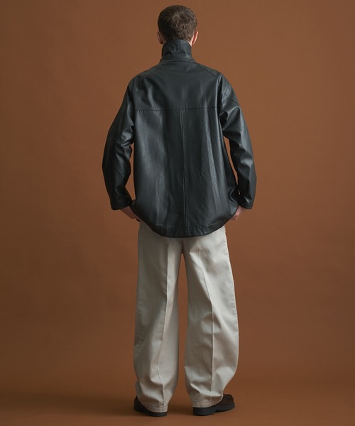 ビンテージフェイクレザーカーコート（ブルゾン）｜PUBLIC TOKYO