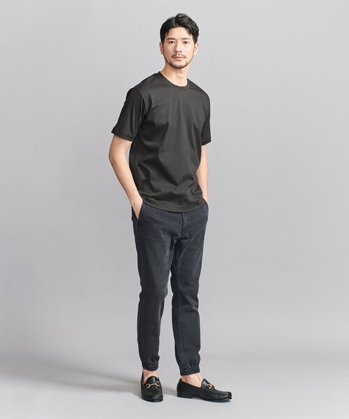 BEAUTY&YOUTH UNITED ARROWS(ビューティーアンドユースユナイテッドアローズ)の「【WEB限定 WARDROBE SMART】NORITAKE スマートフィット Tシャツ(Tシャツ/カットソー・メンズ・ホワイト/ダークグレー/ネイビー/ブラック/ライトグレー・S/M/L/XL)」の14枚目の写真
