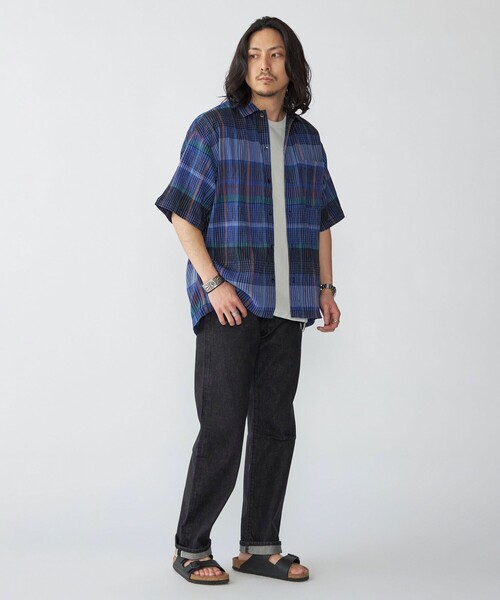 SHIPS(シップス)の「SHIPS: ボイル ビッグ チェック レギュラーカラー ウィークエンド ショートスリーブ シャツ(シャツ/ブラウス・メンズ・ブラウン/ベージュ/ネイビー・SMALL/MEDIUM/LARGE/X-LARGE)」の9枚目の写真