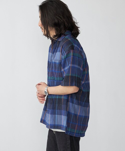 SHIPS(シップス)の「SHIPS: ボイル ビッグ チェック レギュラーカラー ウィークエンド ショートスリーブ シャツ(シャツ/ブラウス・メンズ・ブラウン/ベージュ/ネイビー・SMALL/MEDIUM/LARGE/X-LARGE)」の13枚目の写真
