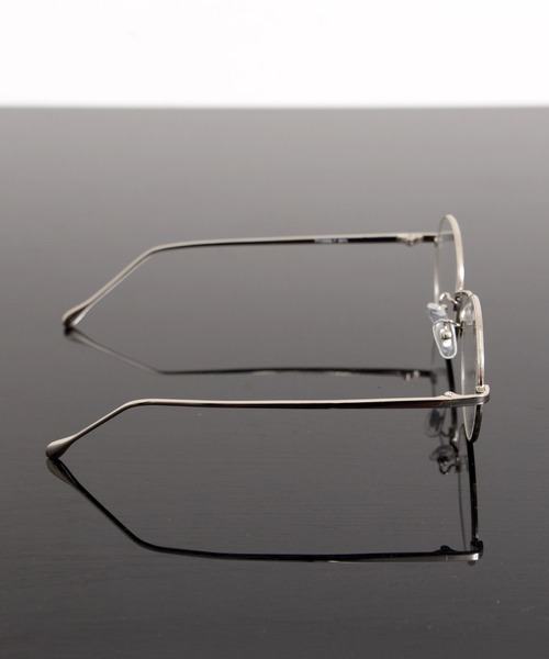 セール】ROUND CLEAR LENS GLASSES / メタルフレーム ラウンド型