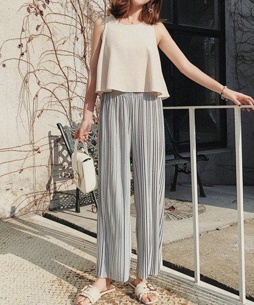 MIRO AMURETTE サイドプリーツパンツ MIRO AMURETTE（ミロアミュレット）の「side pleats pants
