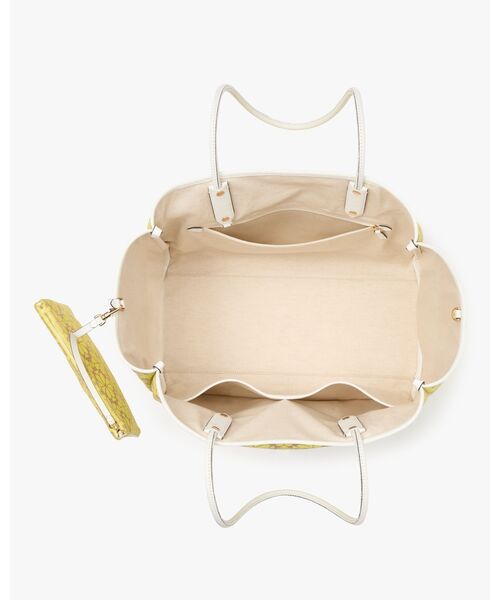 kate spade new york（ケイトスペード ニューヨーク）の「スペード フラワー ジャカード ラージ エブリシング トート（トートバッグ・レディース・イエロー・ONESIZE）」の5枚目の写真