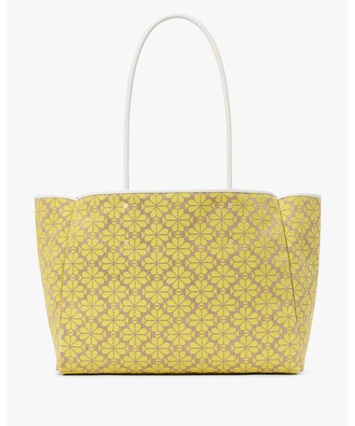kate spade new york（ケイトスペード ニューヨーク）の「スペード フラワー ジャカード ラージ エブリシング トート（トートバッグ・レディース・イエロー・ONESIZE）」の4枚目の写真