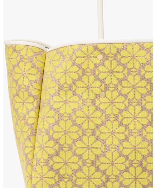 kate spade new york（ケイトスペード ニューヨーク）の「スペード フラワー ジャカード ラージ エブリシング トート（トートバッグ・レディース・イエロー・ONESIZE）」の3枚目の写真