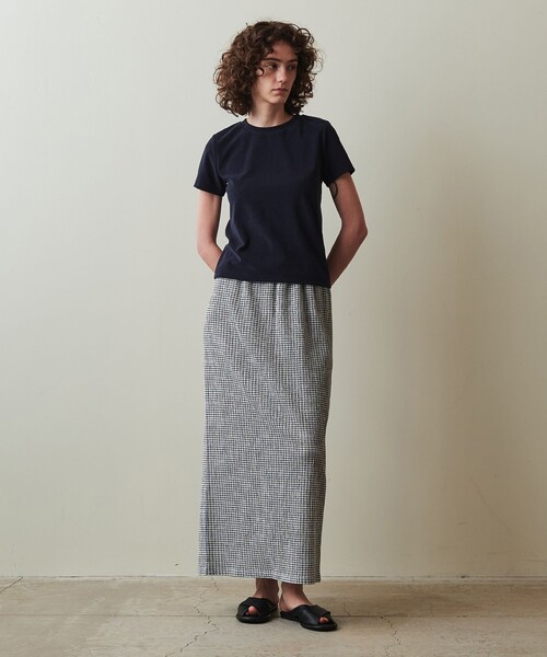 Steven Alan(スティーブンアラン)の「<Steven Alan>パイル ショートスリーブ Tシャツ(Tシャツ/カットソー・レディース・ネイビー/ダークグレー/ホワイト・FREE)」の6枚目の写真