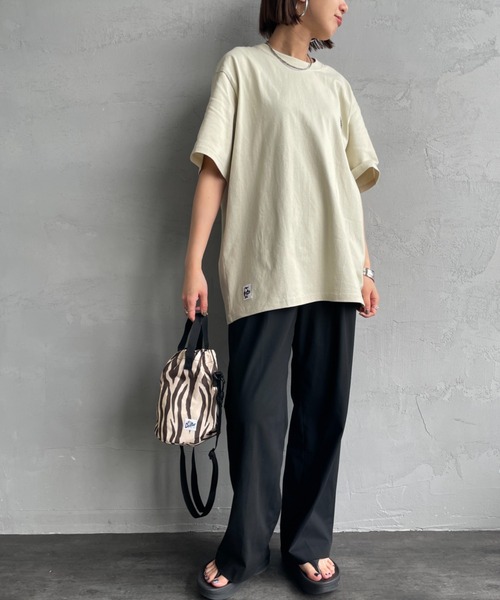 CHUMS（チャムス）の「【WEB限定】[CHUMS/チャムス] BOOBY SUSHI FRIENDS バックプリント ショートスリーブTシャツ（Tシャツ/カットソー・レディース・ホワイト/ピンク/ブラック/グレイッシュベージュ・M/L/XL）」の11枚目の写真