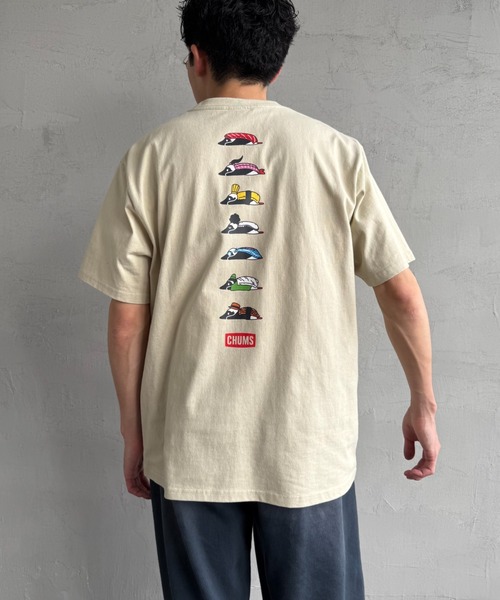 CHUMS（チャムス）の「【WEB限定】[CHUMS/チャムス] BOOBY SUSHI FRIENDS バックプリント ショートスリーブTシャツ（Tシャツ/カットソー・レディース・ホワイト/ピンク/ブラック/グレイッシュベージュ・M/L/XL）」の20枚目の写真