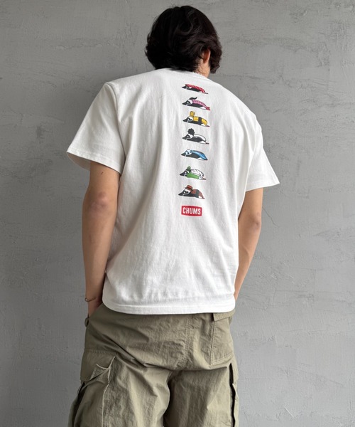 tシャツ 「WEB限定」「CHUMS/チャムス」 BOOBY SUSHI FRIENDS バックプリント ショートスリーブTシャツ レディース メンズ CHUMS tシャツ 「WEB限定」「CHUMS/チャムス」 BOOBY SUSHI