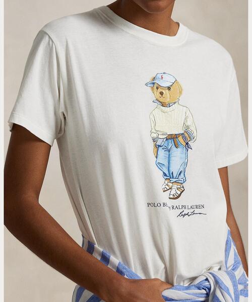 POLO RALPH LAUREN（ポロ ラルフ ローレン）の「Polo ベア コットン ジャージー Tシャツ（Tシャツ/カットソー・レディース・ホワイト・XS/S/M/XL/L）」の5枚目の写真
