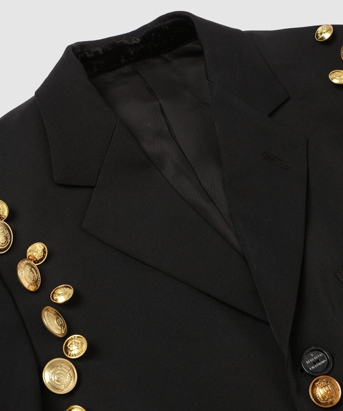 TAKAHIROMIYASHITATheSoloIst.（タカヒロミヤシタザソロイスト）の「3b brit jacket.(gold buttons)（テーラードジャケット・メンズ・ブラック/レッド・46）」の5枚目の写真