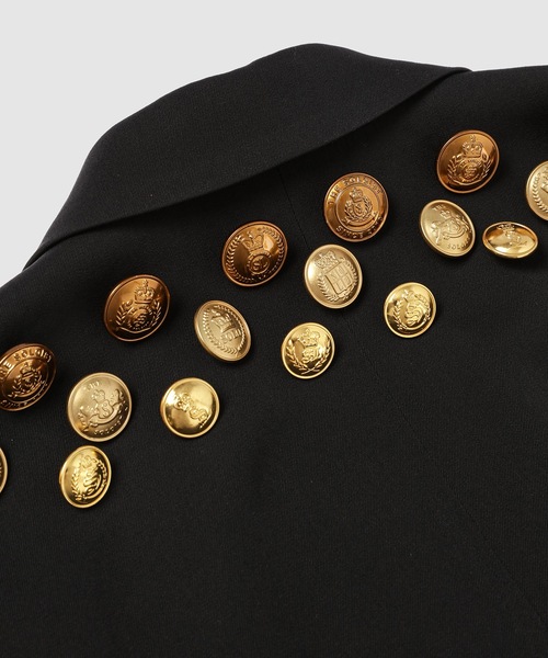 TAKAHIROMIYASHITATheSoloIst.（タカヒロミヤシタザソロイスト）の「3b brit jacket.(gold buttons)（テーラードジャケット・メンズ・ブラック/レッド・46）」の10枚目の写真