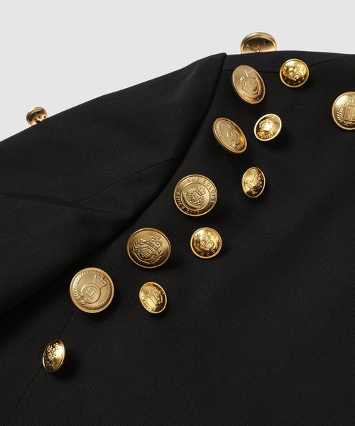 TAKAHIROMIYASHITATheSoloIst.（タカヒロミヤシタザソロイスト）の「3b brit jacket.(gold buttons)（テーラードジャケット・メンズ・ブラック/レッド・46）」の11枚目の写真