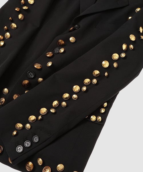 TAKAHIROMIYASHITATheSoloIst.（タカヒロミヤシタザソロイスト）の「3b brit jacket.(gold buttons)（テーラードジャケット・メンズ・ブラック/レッド・46）」の6枚目の写真