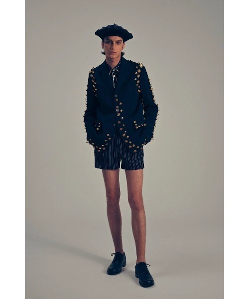 TAKAHIROMIYASHITATheSoloIst.（タカヒロミヤシタザソロイスト）の「3b brit jacket.(gold buttons)（テーラードジャケット・メンズ・ブラック/レッド・46）」の3枚目の写真