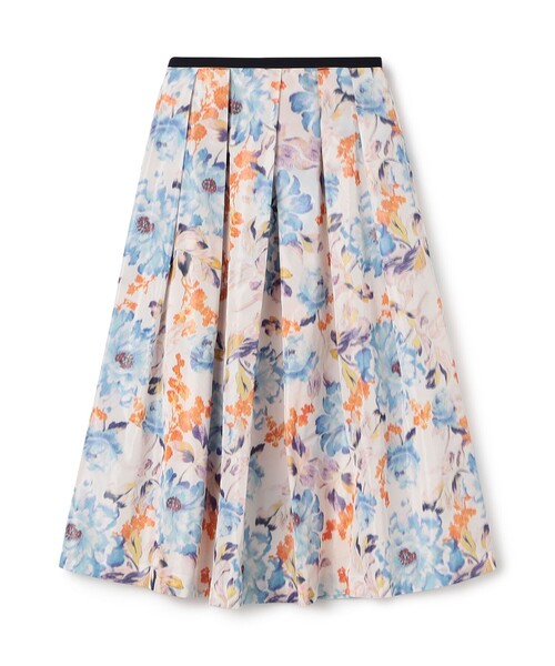 ピヴォワンヌプリント タックスィングスカート（スカート