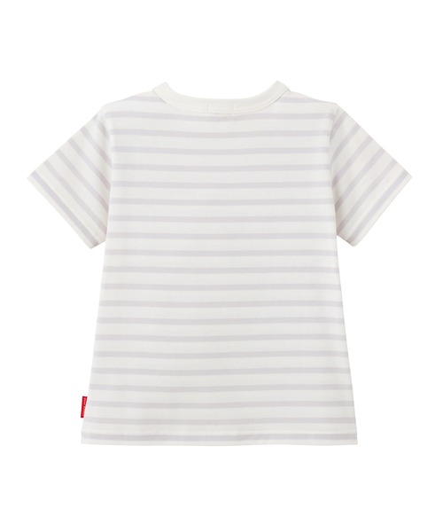 MIKI HOUSE(ミキハウス)の「【WEB限定】ボーダー半袖Tシャツ(Tシャツ/カットソー・キッズ・マルチ/グレー/レッド系その他・140cm/150cm/80cm/90cm/110cm/100cm/130cm/120cm)」の12枚目の写真