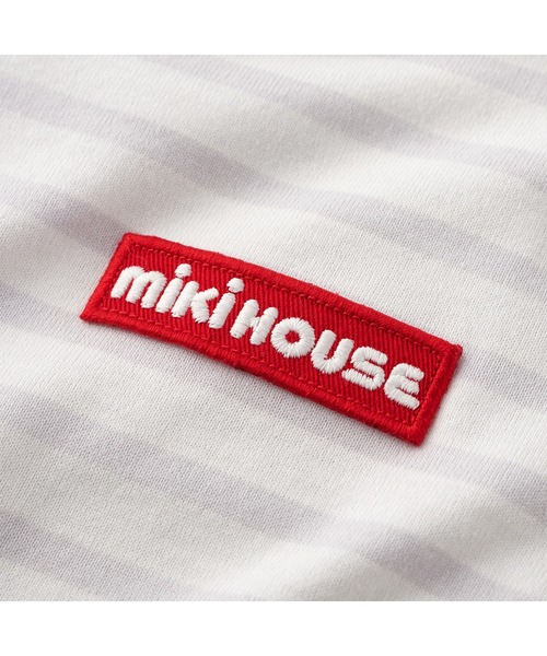 MIKI HOUSE(ミキハウス)の「【WEB限定】ボーダー半袖Tシャツ(Tシャツ/カットソー・キッズ・マルチ/グレー/レッド系その他・140cm/150cm/80cm/90cm/110cm/100cm/130cm/120cm)」の13枚目の写真