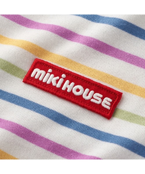 MIKI HOUSE(ミキハウス)の「【WEB限定】ボーダー半袖Tシャツ(Tシャツ/カットソー・キッズ・マルチ/グレー/レッド系その他・140cm/150cm/80cm/90cm/110cm/100cm/130cm/120cm)」の15枚目の写真