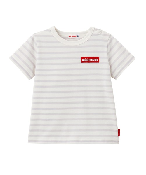 MIKI HOUSE(ミキハウス)の「【WEB限定】ボーダー半袖Tシャツ(Tシャツ/カットソー・キッズ・マルチ/グレー/レッド系その他・140cm/150cm/80cm/90cm/110cm/100cm/130cm/120cm)」の18枚目の写真