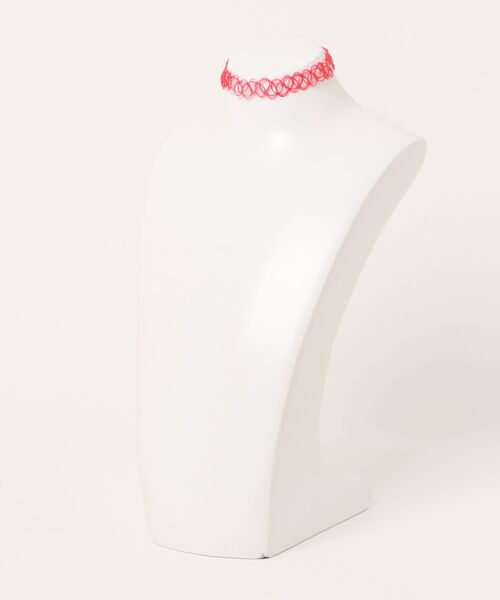 MASHIRO（マシロ）の「【MASHIRO】ワイヤータトゥーチョーカー/Y2K 平成ギャル 推しカラー（MA/EK277）（チョーカー・レディース・パープル/イエロー/レッド/ピンク/グリーン/グレー/ブルー/クリア/ブラック/ライトブルー/ライトピンク/その他/シルバー・FREE）」の14枚目の写真