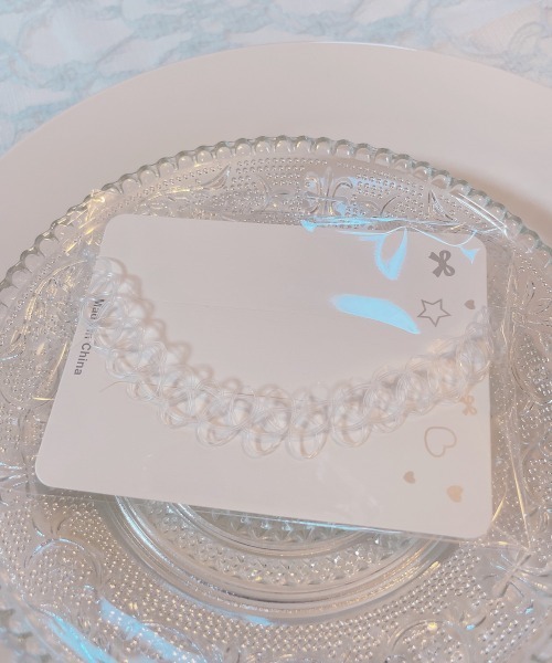 MASHIRO（マシロ）の「【MASHIRO】ワイヤータトゥーチョーカー/Y2K 平成ギャル 推しカラー（MA/EK277）（チョーカー・レディース・パープル/イエロー/レッド/ピンク/グリーン/グレー/ブルー/クリア/ブラック/ライトブルー/ライトピンク/その他/シルバー・FREE）」の13枚目の写真