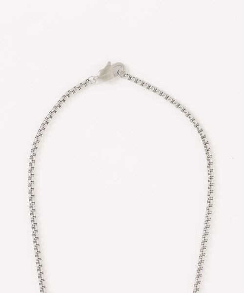 Calvin Klein（カルバン・クライン）の「【Calvin Klein】 カルバンクライン METALLIC WAVES プレート ネックレス（ネックレス・メンズ・シルバー・FREE）」の4枚目の写真