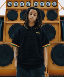 XLARGE | XLARGE×BOB MARLEY MESH KNIT POLO SHIRT(ポロシャツ)