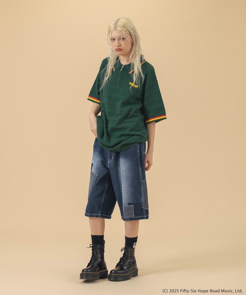 XLARGE×BOB MARLEY MESH KNIT POLO SHIRT（ポロシャツ）｜XLARGE