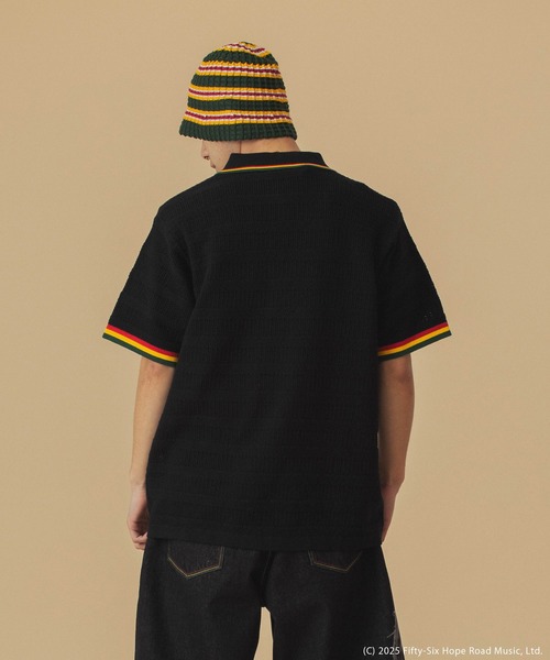 XLARGE×BOB MARLEY MESH KNIT POLO SHIRT（ポロシャツ）｜XLARGE