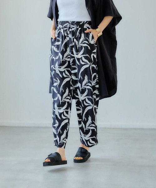 FOUND GOOD（ファウンドグッド）の「サラサラガライージーパンツ（その他パンツ・レディース・グリーン系5/ネイビー/アイボリー/ブラック・S/M/L）」の10枚目の写真