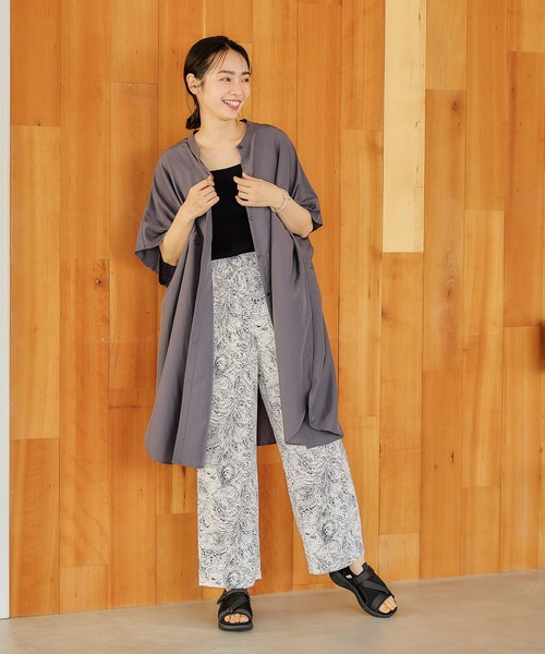 FOUND GOOD（ファウンドグッド）の「サラサラガライージーパンツ（その他パンツ・レディース・グリーン系5/ネイビー/アイボリー/ブラック・S/M/L）」の13枚目の写真