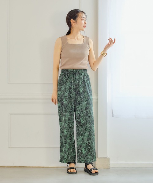 FOUND GOOD（ファウンドグッド）の「サラサラガライージーパンツ（その他パンツ・レディース・グリーン系5/ネイビー/アイボリー/ブラック・S/M/L）」の19枚目の写真