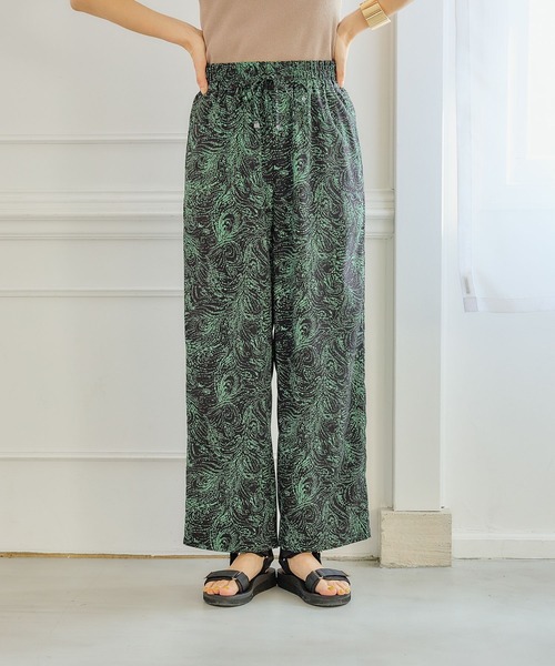 FOUND GOOD（ファウンドグッド）の「サラサラガライージーパンツ（その他パンツ・レディース・グリーン系5/ネイビー/アイボリー/ブラック・S/M/L）」の20枚目の写真