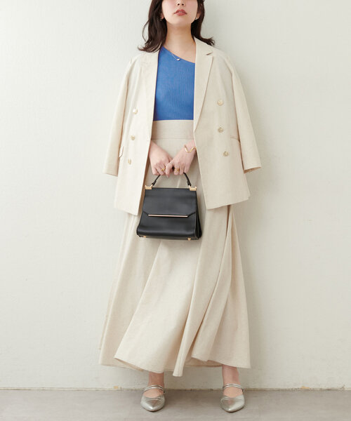 natural couture(ナチュラルクチュール)の「アシメネックリブ半袖ニット(ニット/セーター・レディース・モカ/ミント/ピンク/ブルー/オフホワイト/ブラック・FREE)」の22枚目の写真