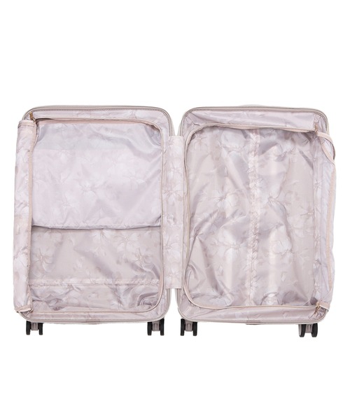 Jewelna Rose（ジュエルナローズ）の「コゼット・スーツケース Mサイズ  55L 05542（スーツケース/キャリーバッグ・レディース・ホワイト/グレイッシュベージュ/イエロー・FREE）」の18枚目の写真