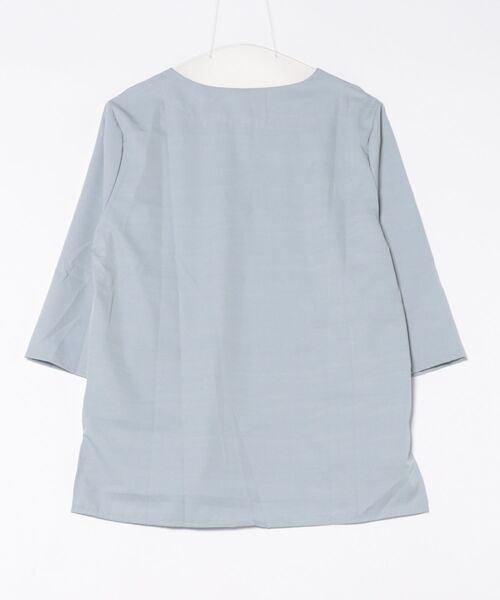 BLANC FICELLE(ブランフィセル)の「7分袖 Vネックシャツ(シャツ/ブラウス・レディース・ホワイト/ピンク/グレー・M/L)」の4枚目の写真