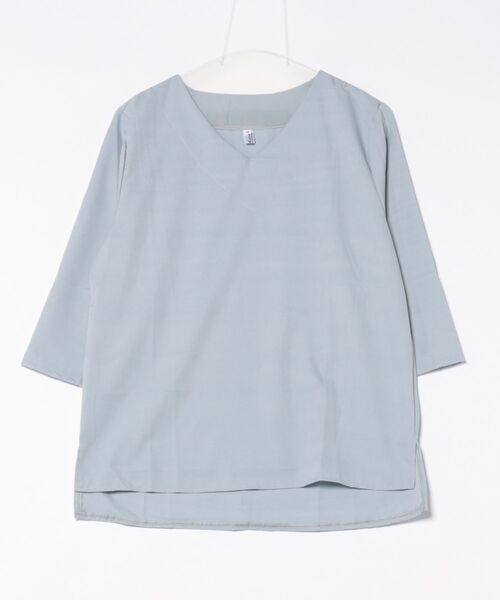 BLANC FICELLE(ブランフィセル)の「7分袖 Vネックシャツ(シャツ/ブラウス・レディース・ホワイト/ピンク/グレー・M/L)」の7枚目の写真