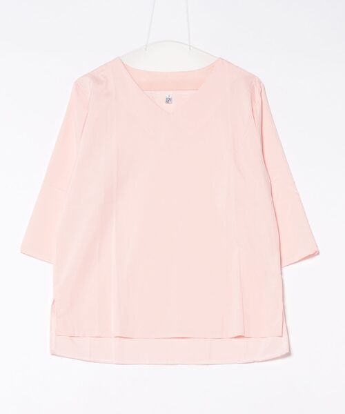 BLANC FICELLE(ブランフィセル)の「7分袖 Vネックシャツ(シャツ/ブラウス・レディース・ホワイト/ピンク/グレー・M/L)」の8枚目の写真