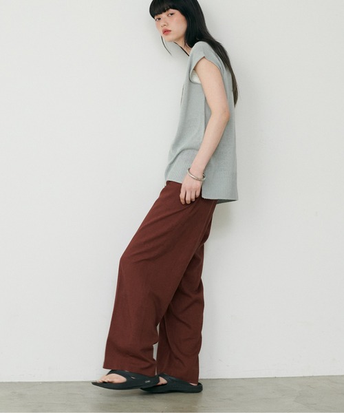 LARUTA(ラルータ)の「【LARUTA】綿麻シアータンク(タンクトップ・レディース・ブラック/ベージュ/オフホワイト/ミント・FREE)」の22枚目の写真