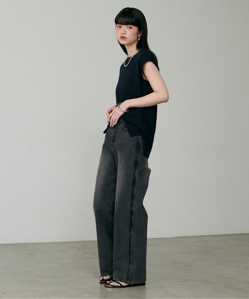 LARUTA(ラルータ)の「【LARUTA】綿麻シアータンク(タンクトップ・レディース・ブラック/ベージュ/オフホワイト/ミント・FREE)」の11枚目の写真
