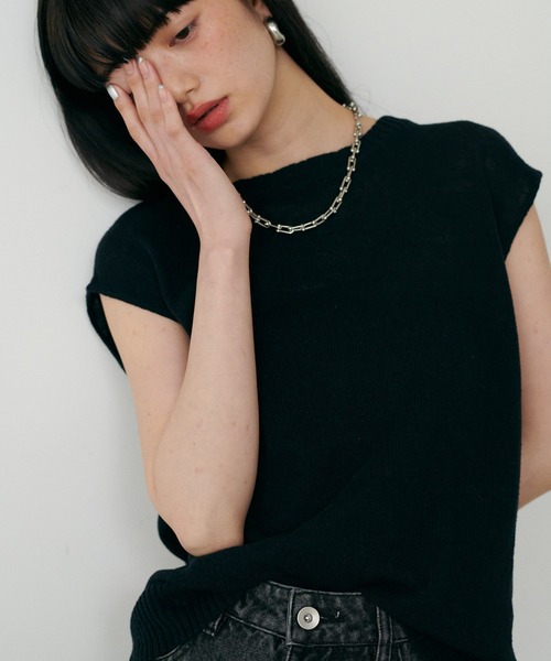 LARUTA(ラルータ)の「【LARUTA】綿麻シアータンク(タンクトップ・レディース・ブラック/ベージュ/オフホワイト/ミント・FREE)」の9枚目の写真