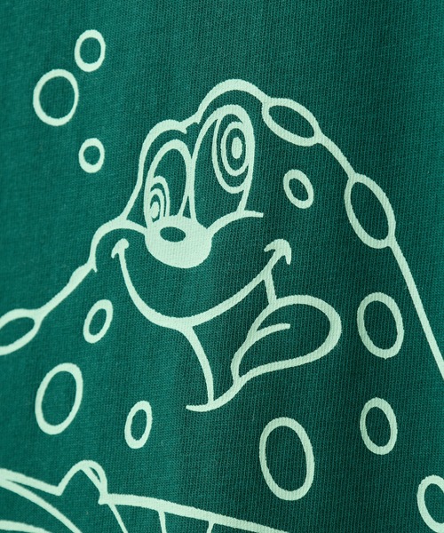 Candy Stripper(キャンディストリッパー)の「MUSHROOM TWINS OVER SIZE RAGLAN トップス(Tシャツ/カットソー・レディース・ライトベージュ/グリーン/ブラウン・FREE)」の5枚目の写真