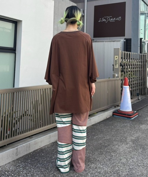 Candy Stripper(キャンディストリッパー)の「MUSHROOM TWINS OVER SIZE RAGLAN トップス(Tシャツ/カットソー・レディース・ライトベージュ/グリーン/ブラウン・FREE)」の21枚目の写真