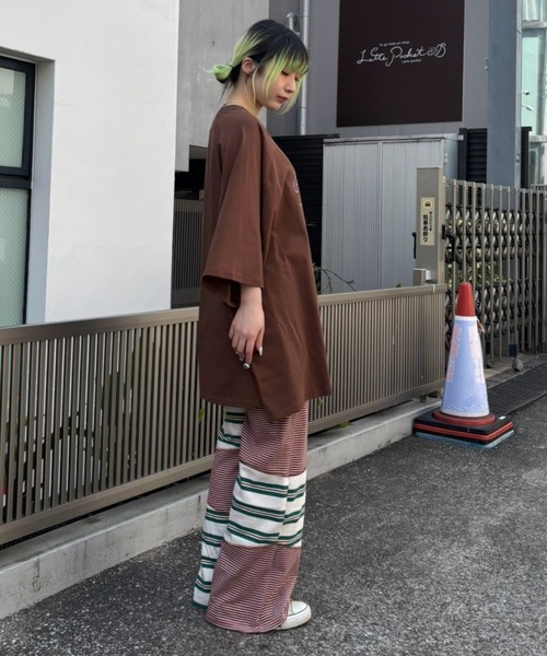 Candy Stripper(キャンディストリッパー)の「MUSHROOM TWINS OVER SIZE RAGLAN トップス(Tシャツ/カットソー・レディース・ライトベージュ/グリーン/ブラウン・FREE)」の20枚目の写真