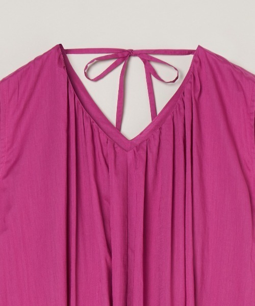 three dots（スリードッツ）の「シアー ローンドレス（ワンピース・レディース・ブラック/ピンク系その他/ベージュ系その他/ブルー系その他/ネイビー・SMALL/MEDIUM）」の11枚目の写真