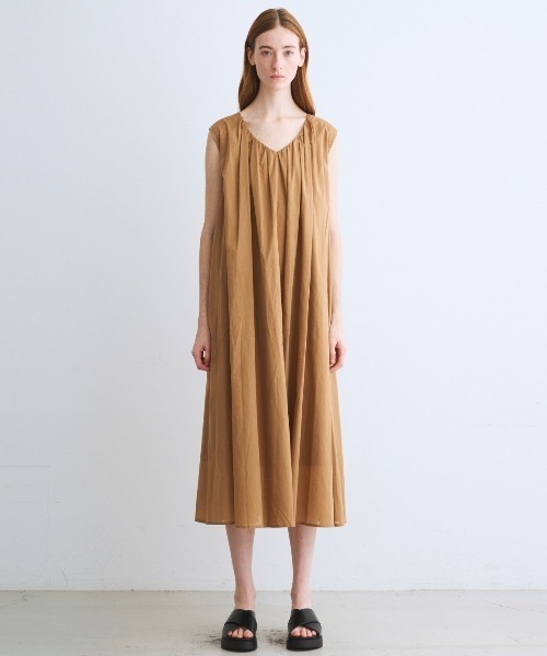 three dots（スリードッツ）の「シアー ローンドレス（ワンピース・レディース・ブラック/ピンク系その他/ベージュ系その他/ブルー系その他/ネイビー・SMALL/MEDIUM）」の16枚目の写真